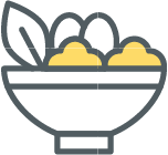 Icon of fruit and vegetables